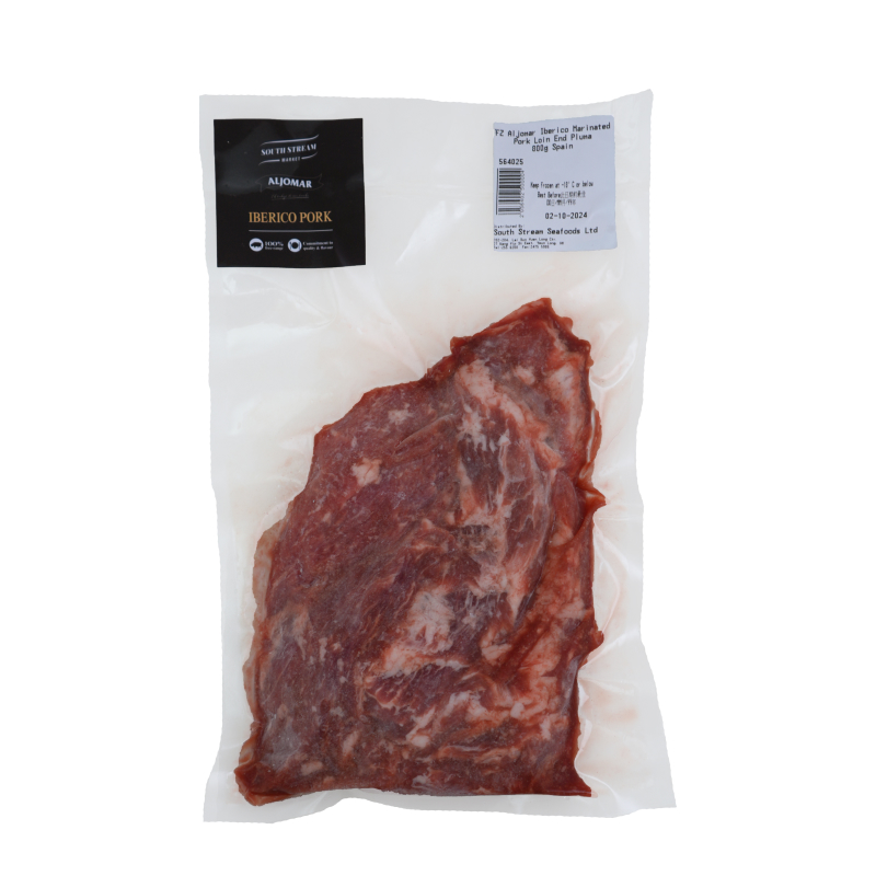 Frozen Spain Aljomar Iberico Marinated Pork Loin End Pluma 800g*