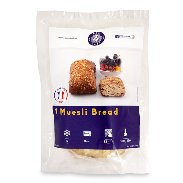 Frozen France Bon Chef Muesli Bread (1pc) 280g*