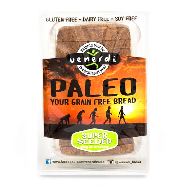 急凍紐西蘭Venerdi無麩質原始(Paleo)多籽麵包520克*