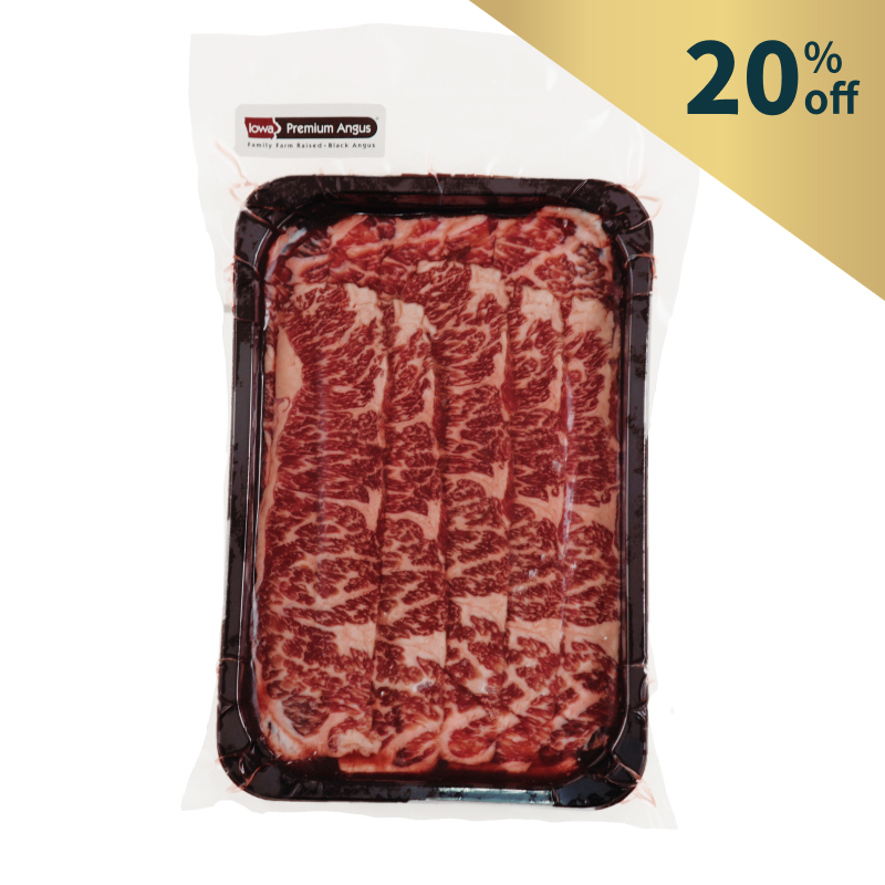 Frozen US Iowa Premium BA Corn-fed Prime Chuck Tail Flap for Hot Pot 200g*