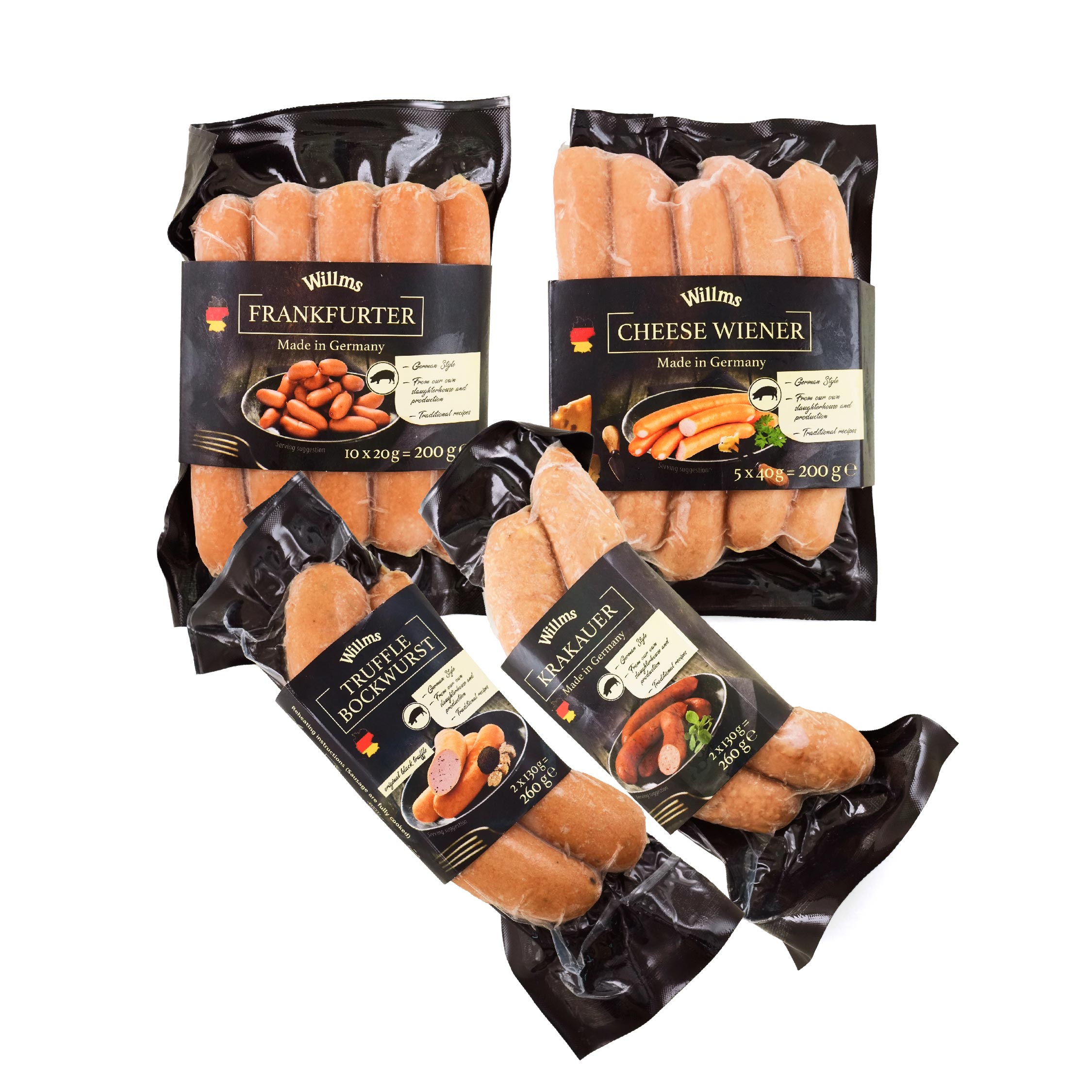 急凍德國Willms已熟雜錦香腸套餐*
