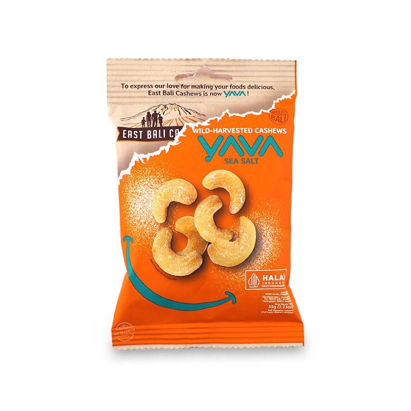 YAVA (Halal) Wild Harvested Sea Salt Cashews 35g - Indonesia*