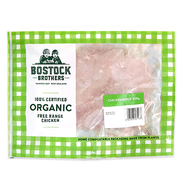 Frozen Bostock Brothers Organic Chicken Mince 300g - NZ*