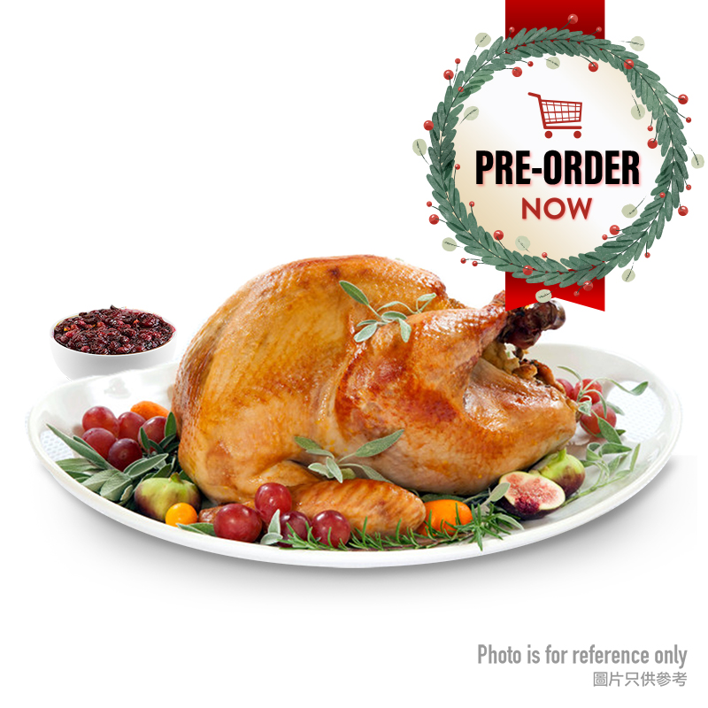 (Pre-order) READY-TO-EAT Roast Turkey (13-15lb) with Gravy & Cranberry Sauce*