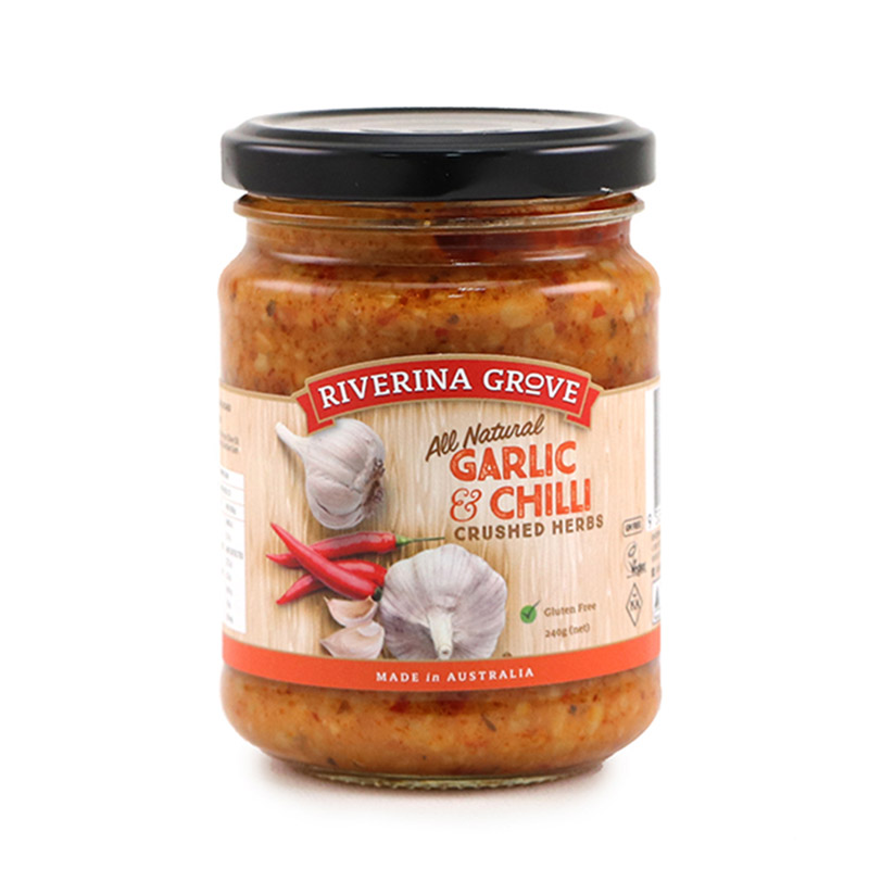 Riverina Grove Crushed Garlic & Chili Sauce 240g - Aus*