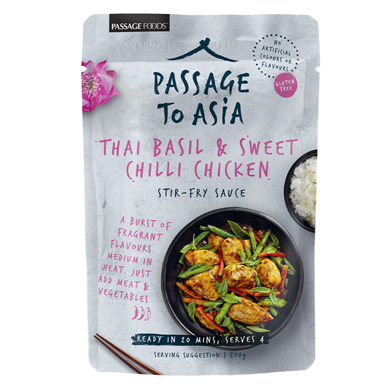 Australia Passage To Asia Thai Basil & Sweet Chilli Chicken Stir-Fry Sauce, 200g