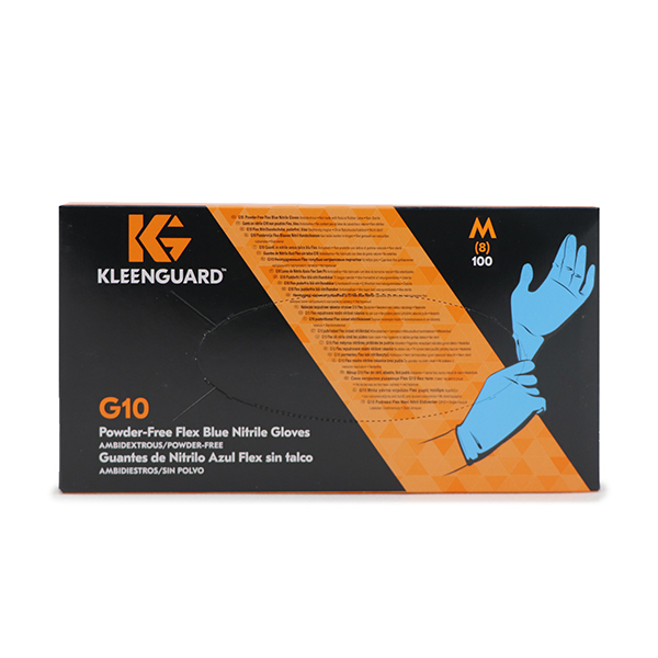 Kleenguard Power-free Flex Blue Nitrile Gloves (M) 100pcs - Malaysia*