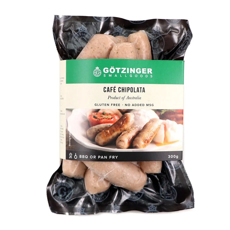 FZ Aus Gotzinger Cafe Chipolatas Sausages 300g*