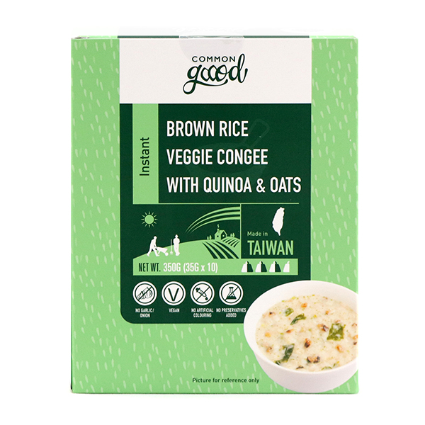 Common Good Brown Rice Veggie Congee with Quinoa & Oats 350g - Taiwan*
