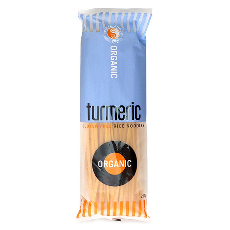 Spiral Organic Turmeric Rice Noodles 250g - Thailand*