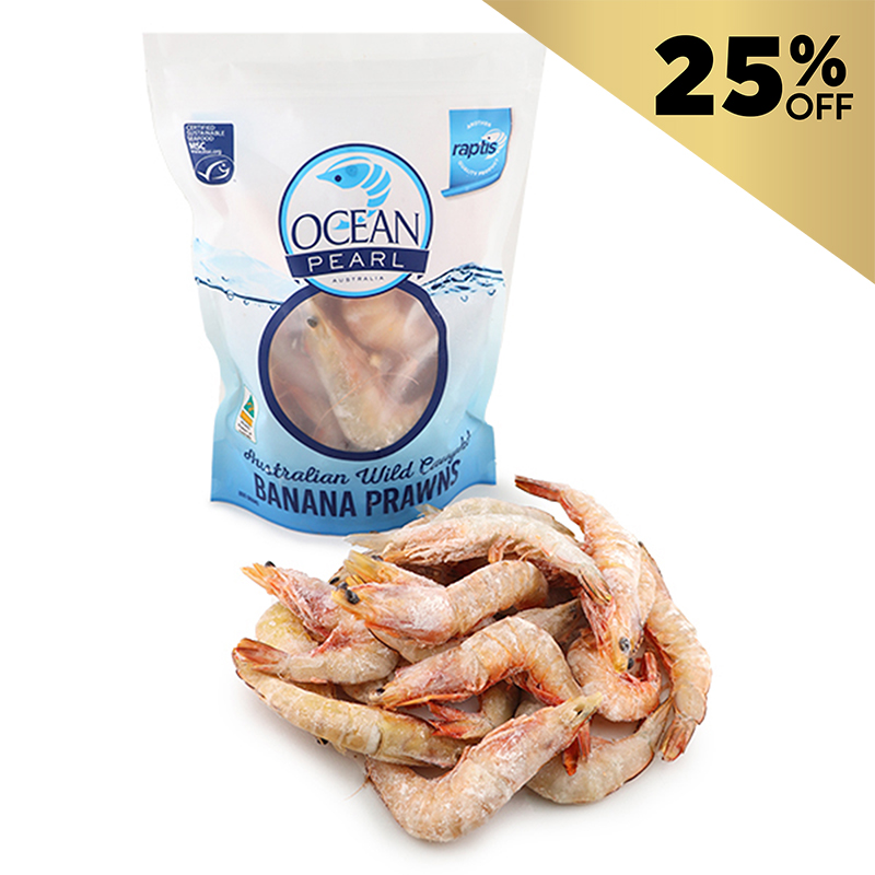 Frozen AUS Wild Catch King Banana Prawn 800g*