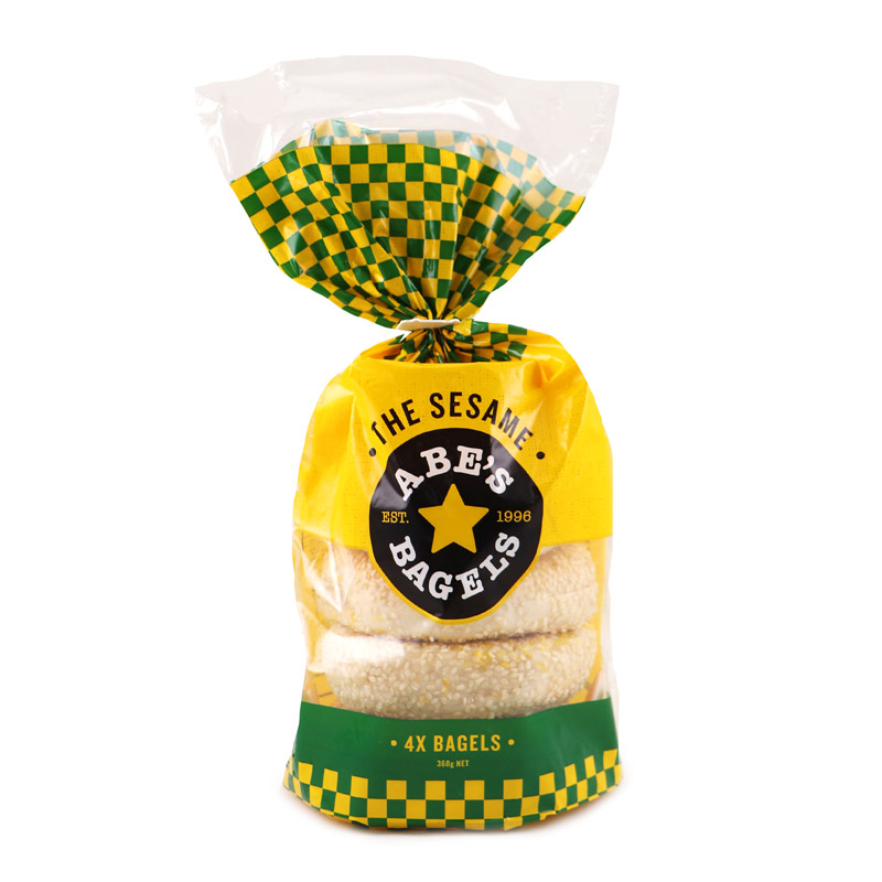 Frozen NZ Abe's Bagels - The Sesame 360g*