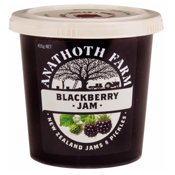NZ Anathoth Farm Blackberry Jam 455g*