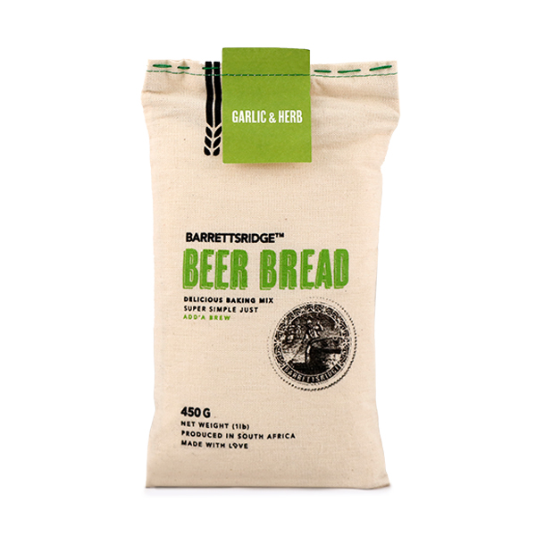 Barretts Ridge Beer bread Garlic & Herbs 450g - Africa*