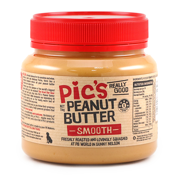 Pic's Peanut Butter Salted Smooth 1kg - NZ*