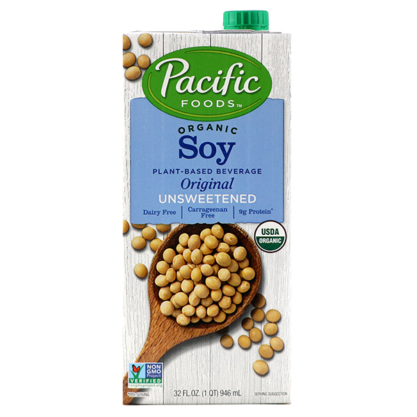 Pacific Organic Soy (Unsweetened) Beverage Original 946ml - US*