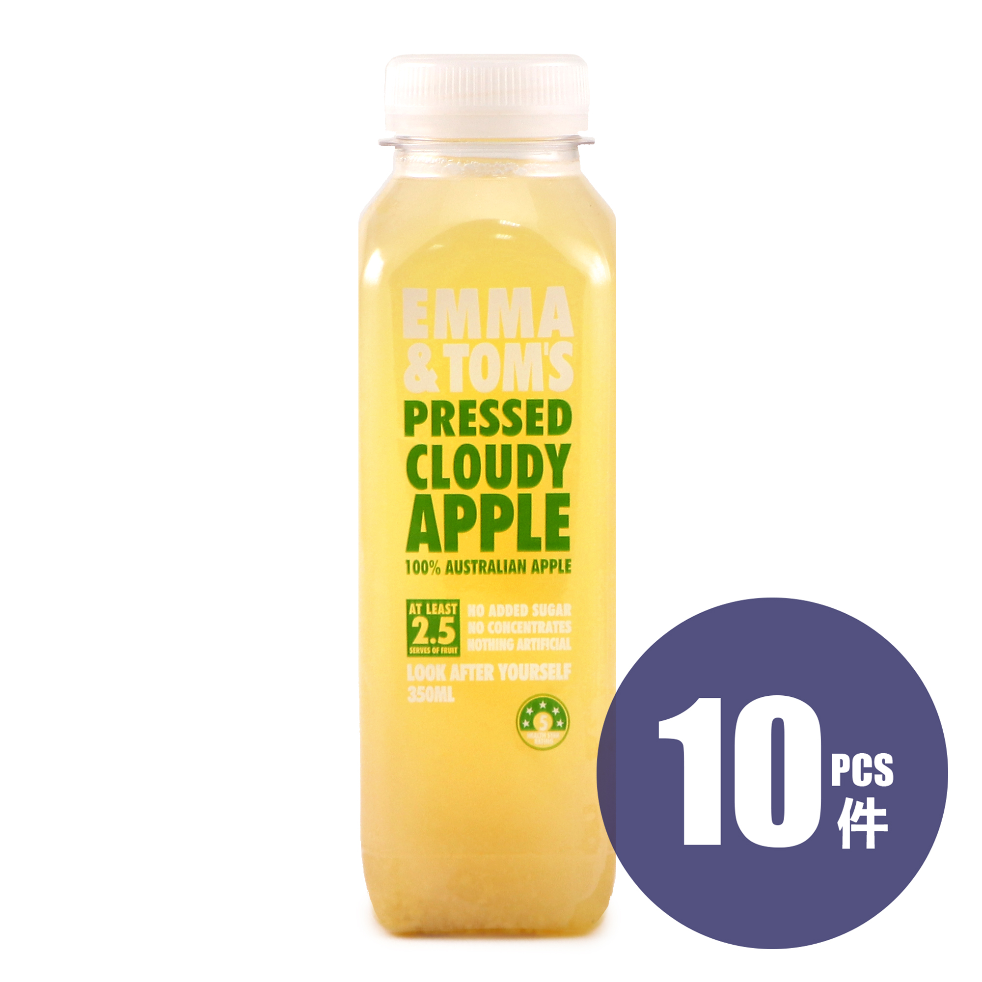 Emma & Tom's Life Juice Cloudy Apple 10bottles*350ml - Aus*