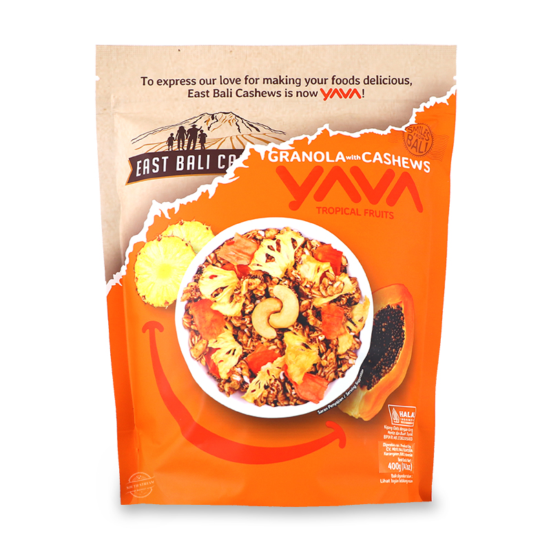 YAVA (Halal) Granola with Cashews - Tropical Fruits 400g - Indonesia*