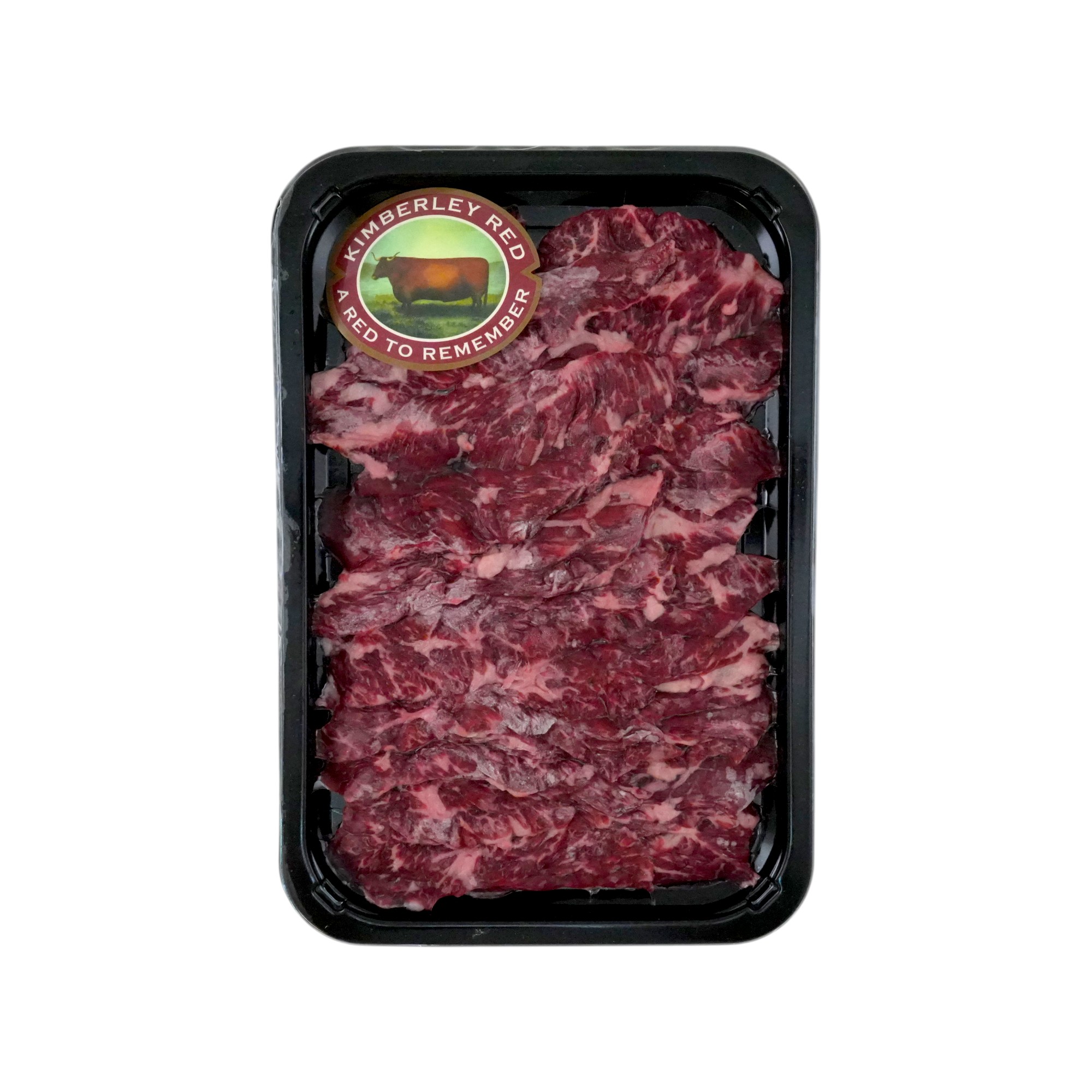 Frozen Aus Kimberley Red Black Angus 175 Days Thin Skirt Hand Cut Sliced 200g*