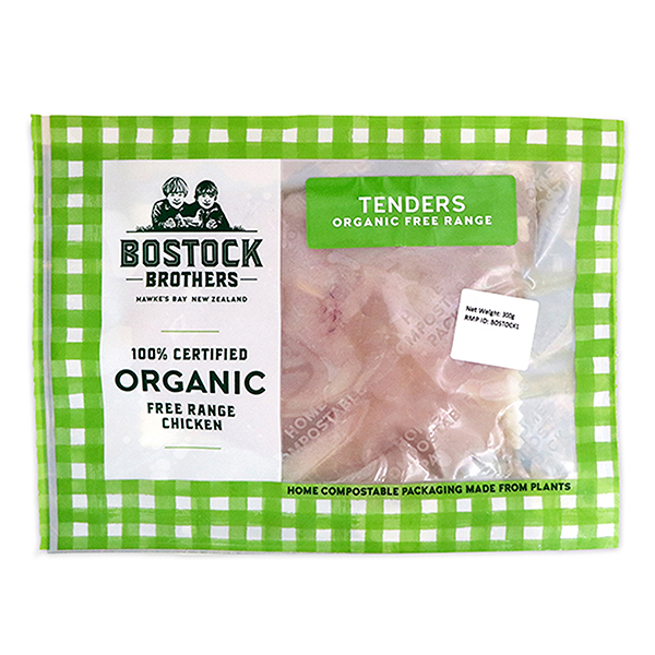 Frozen NZ Bostock Brothers Organic Chicken Tenderloin 300g*