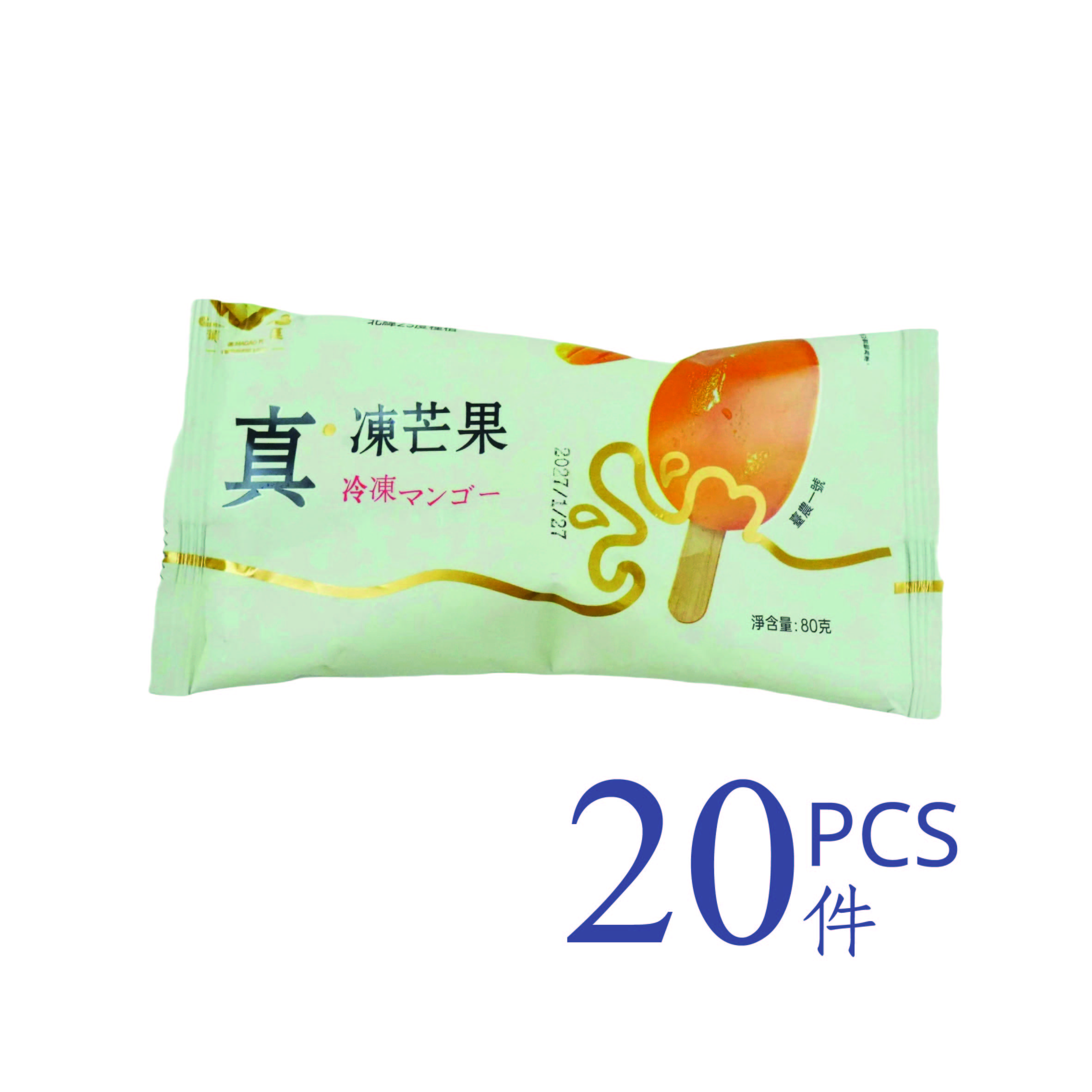 Frozen 葡蓮 Mango Popsical 80g x 20pc*