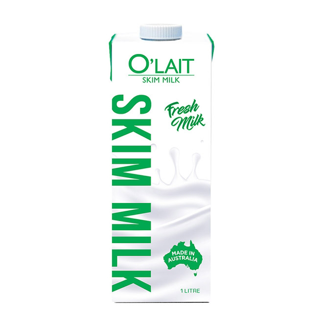 AUS O'Lait Pasteurized Fresh Skim Milk 1L*