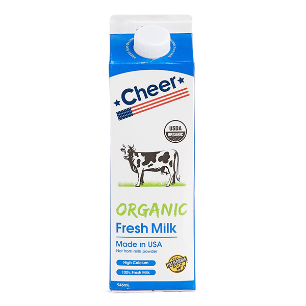 Cheer US Organic Whole Milk 946ml*