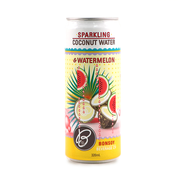 Bonsoy Sparkling Watermelon Coconut Water 320ml - Vietnam*