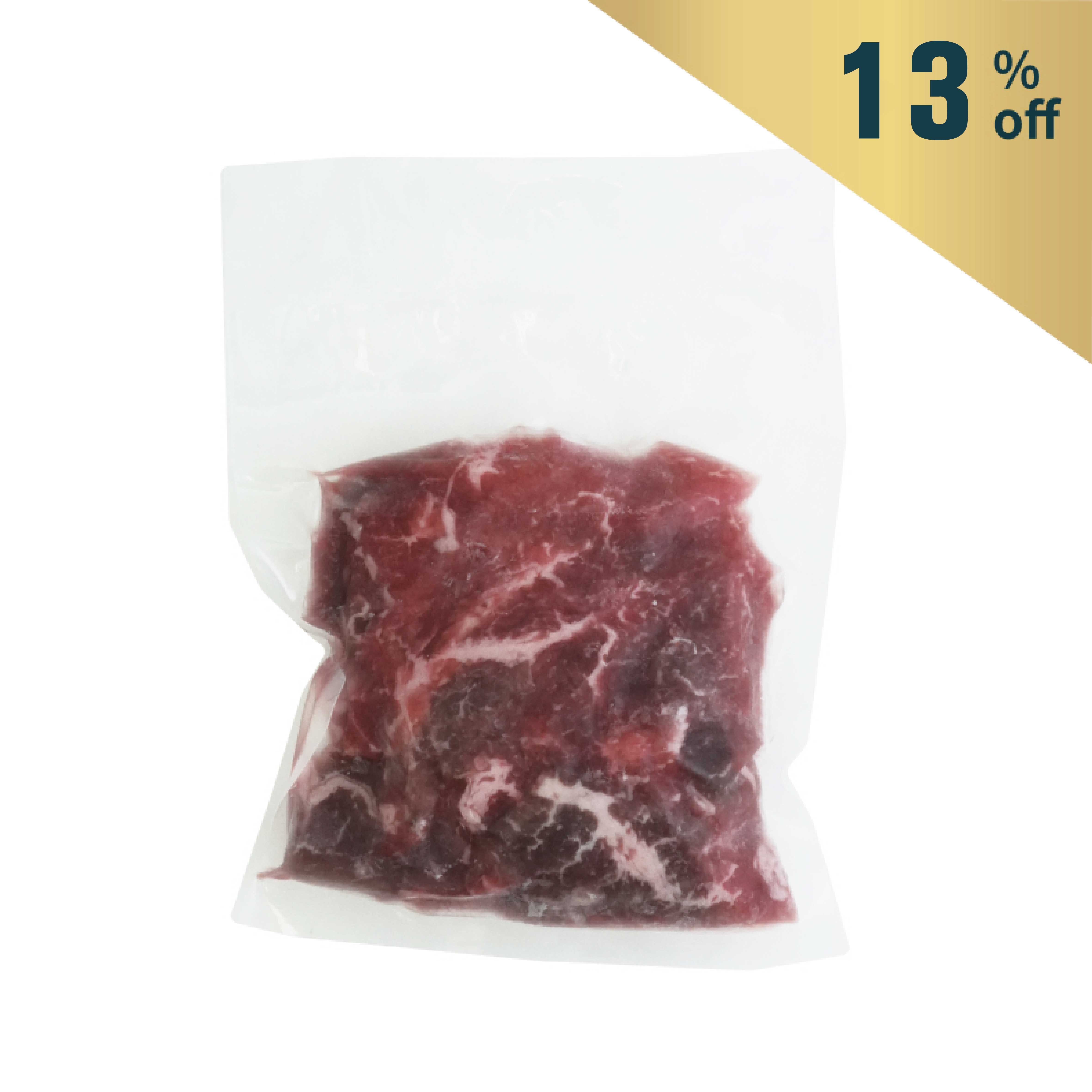 Frozen Aus Oino Gustus Black Angus 250days Flank Steak Stirfry 200g*
