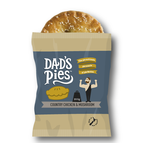 Frozen NZ Dad's Pie - Country Chicken & Mushroom 200g*