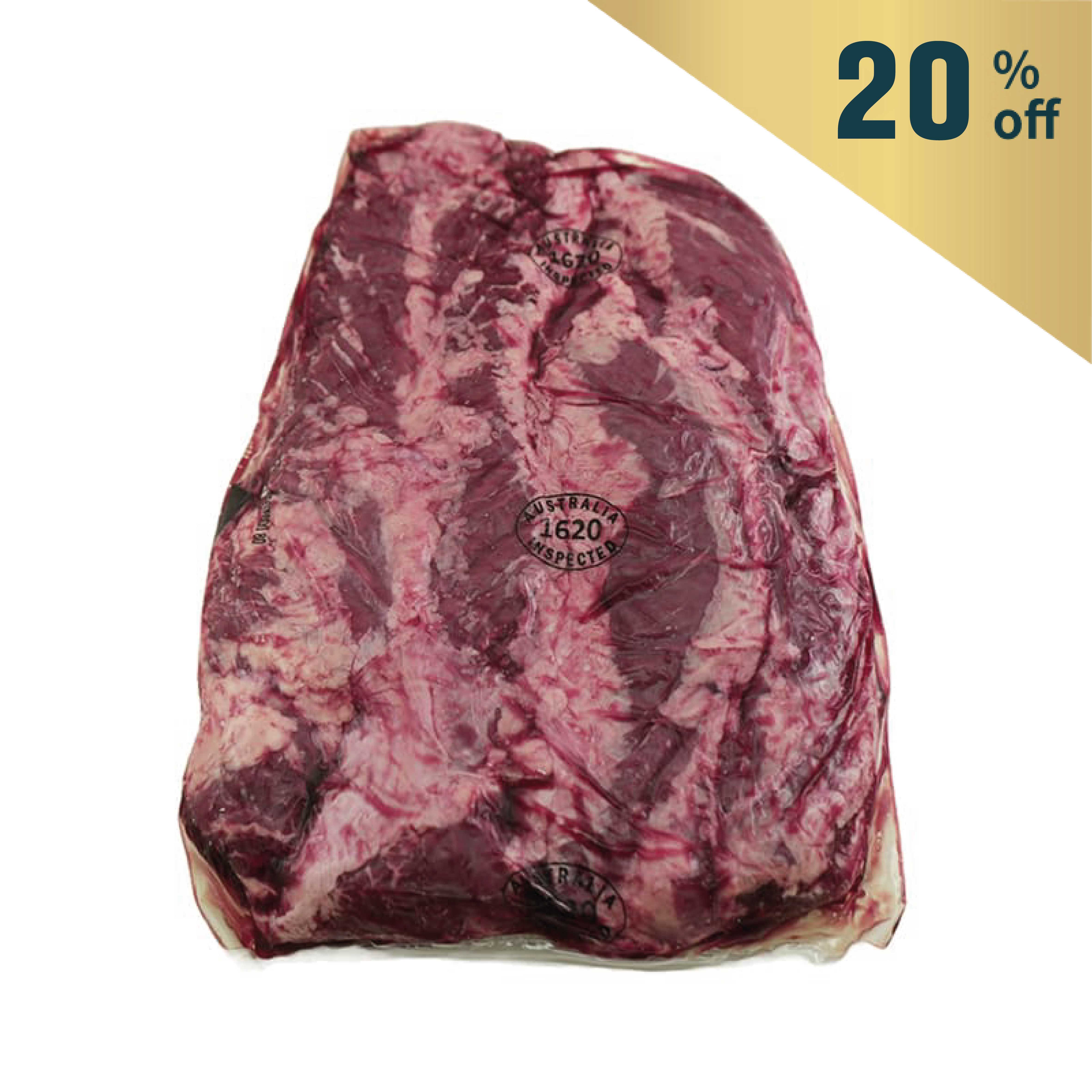 Frozen Aus Jack's Creek Black Angus 180days Grain Fed MS3+ Thick Skirt (Hanging Tender) 