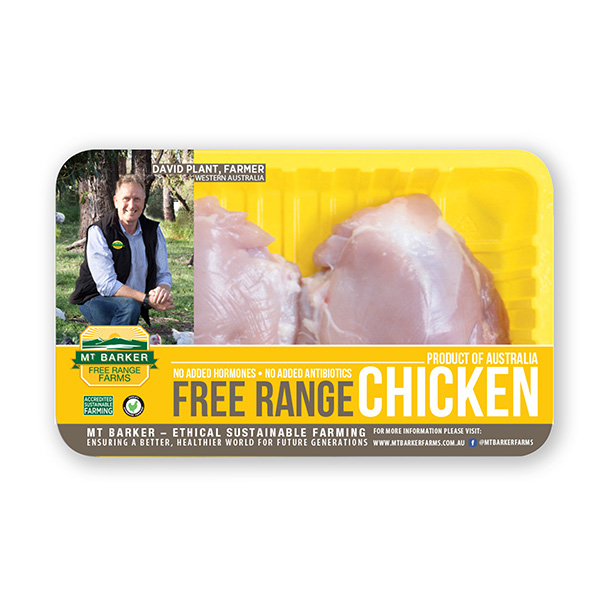 Frozen Aus MT Barker Chicken Skinless Thigh 400g*