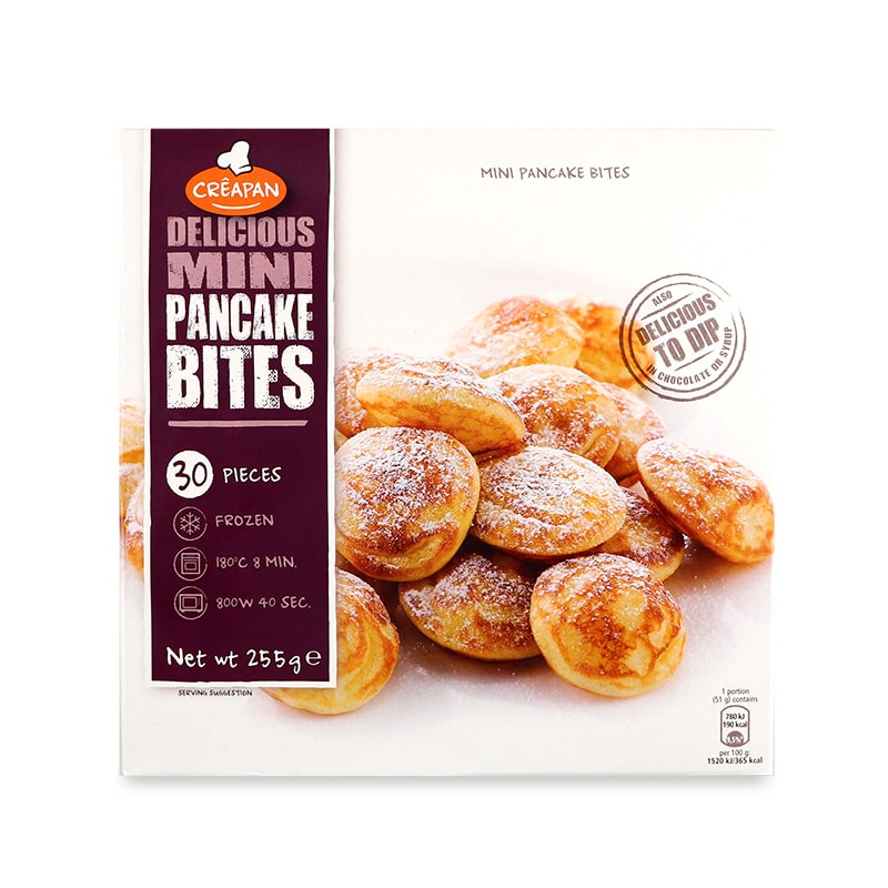 Frozen Belgium Creapan Mini Pancake Bites 30 pieces 255g*