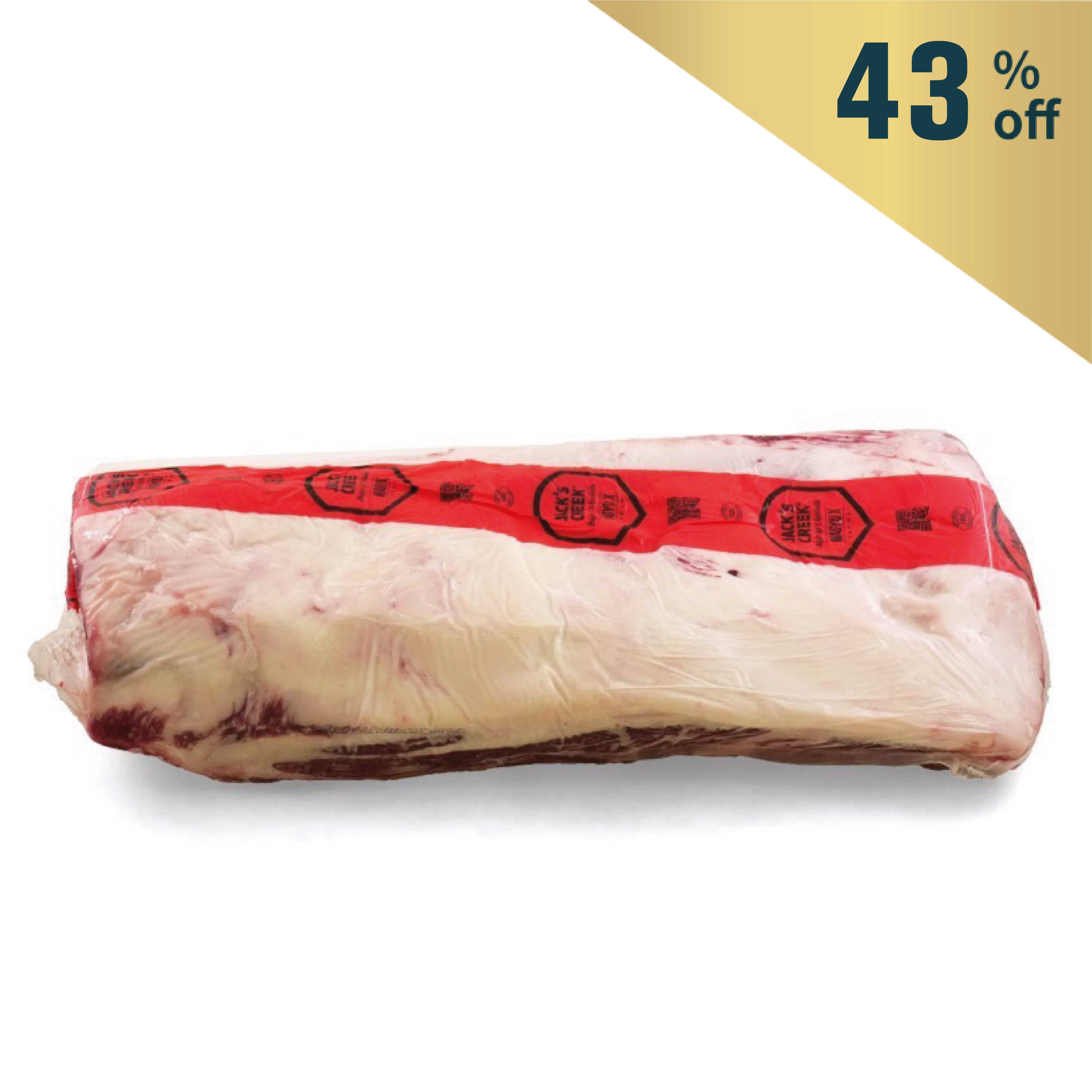 Frozen Aus Jack's Creek Wagyu 400days Grain Fed MS8-9 Striploin Primal Cut