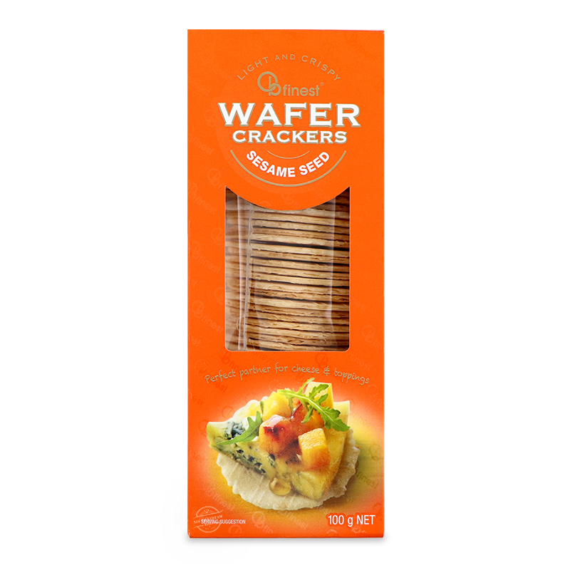 OB Finest Sesame Seed Wafer Crackers 100g - Aus*