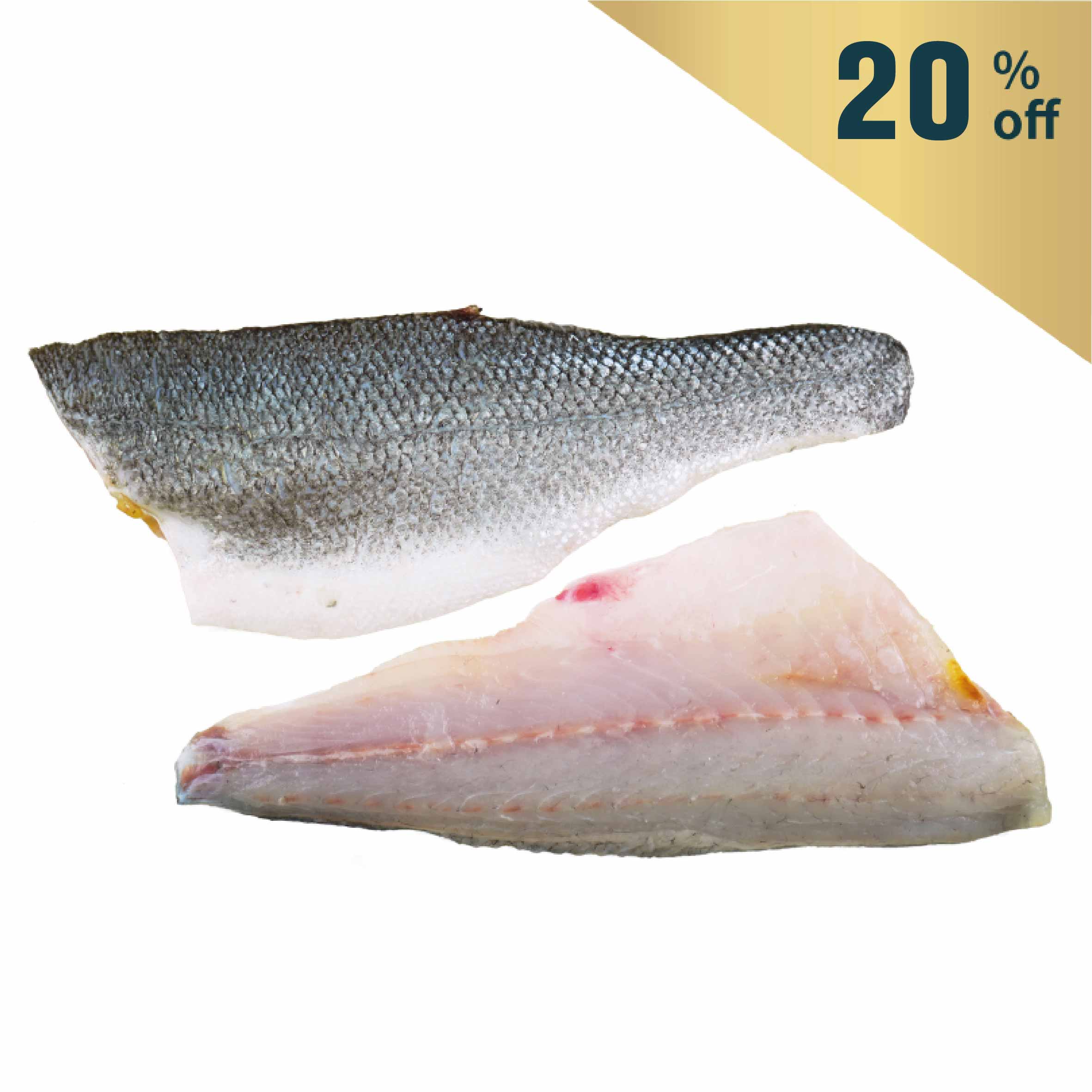 Frozen Greece Seabass 110/130 Fillet (2pcs)