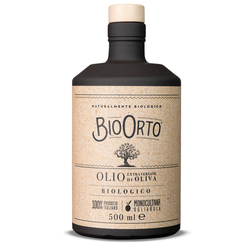 Italy Bio Orto Organic extra virgin olive oil monocultivar Ogliarola, 500ml