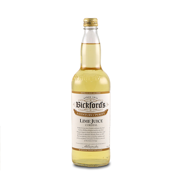 Bickford’s Australia Natural Lime Cordial 750ml - AUS*