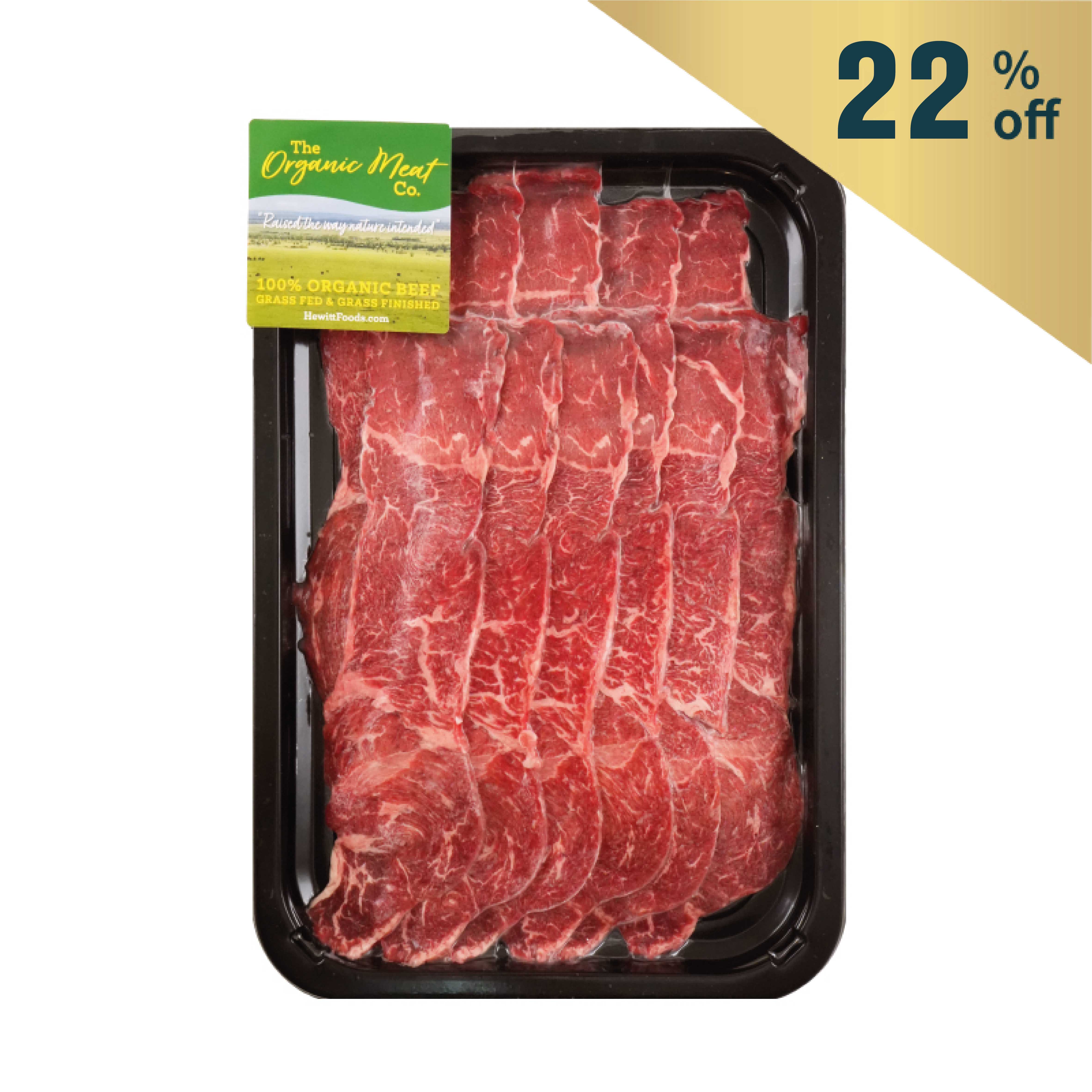 急凍澳洲TOMC(Arcadian)有機封門柳肉片(厚裙肉)2毫米200克*