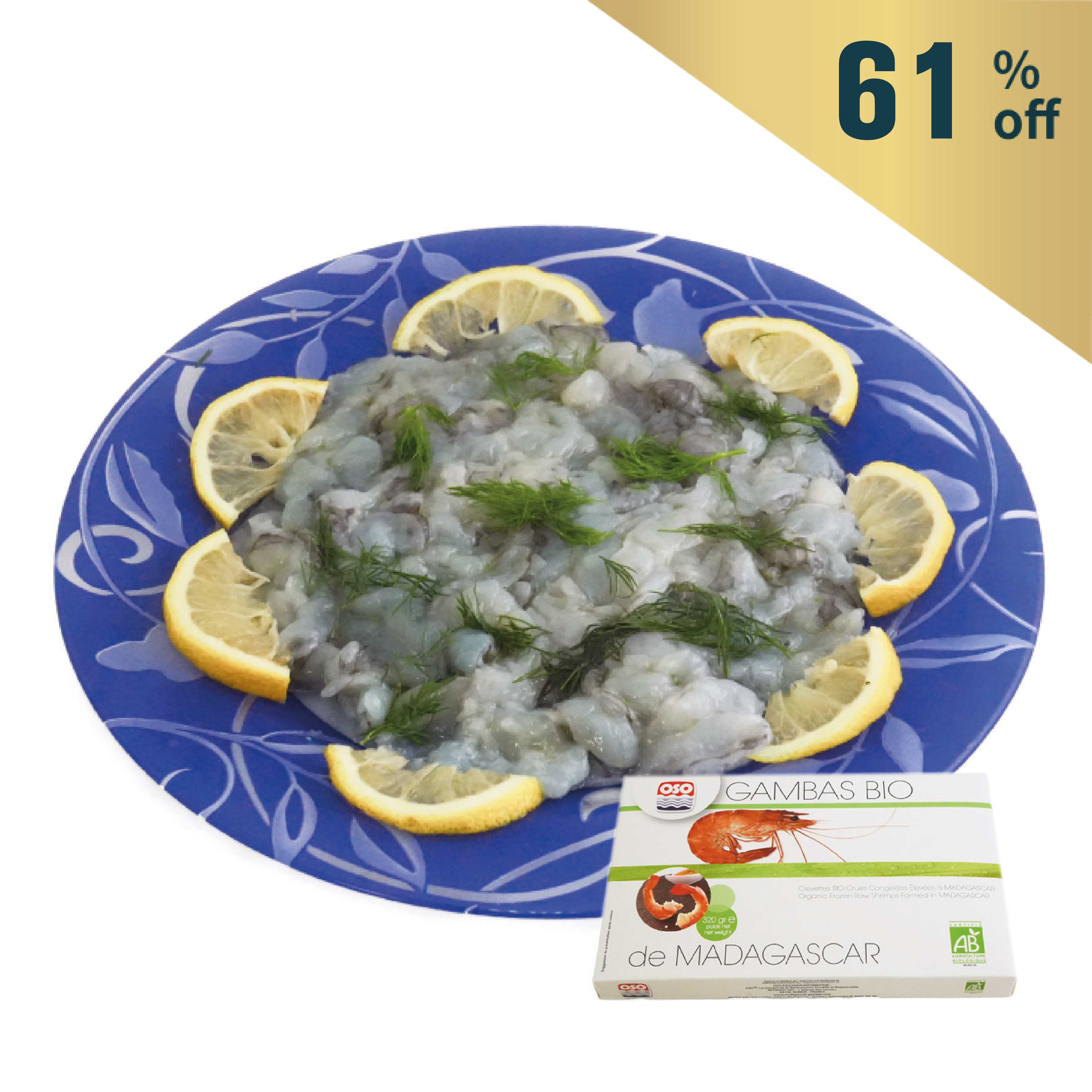  急凍西班牙 OSO LA Gambas 馬達加斯加生蝦薄切320克*