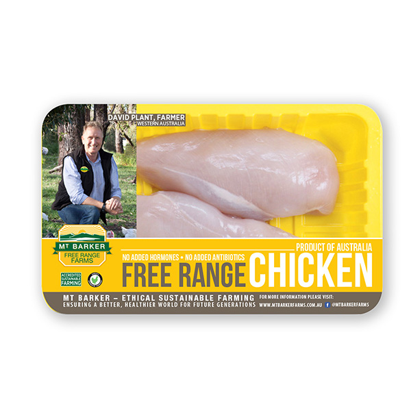 Frozen Aus MT Barker Chicken Breast 400g*