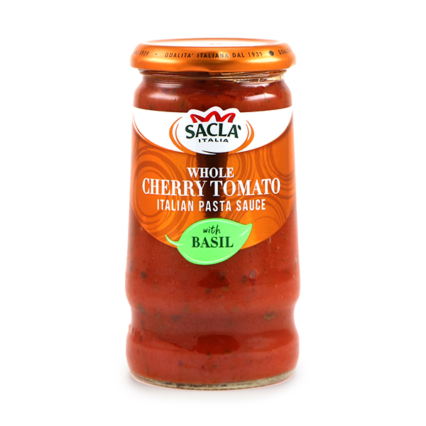 Sacla Whole Cherry Tomato & Basil Pasta Sauce 350g - Italy*