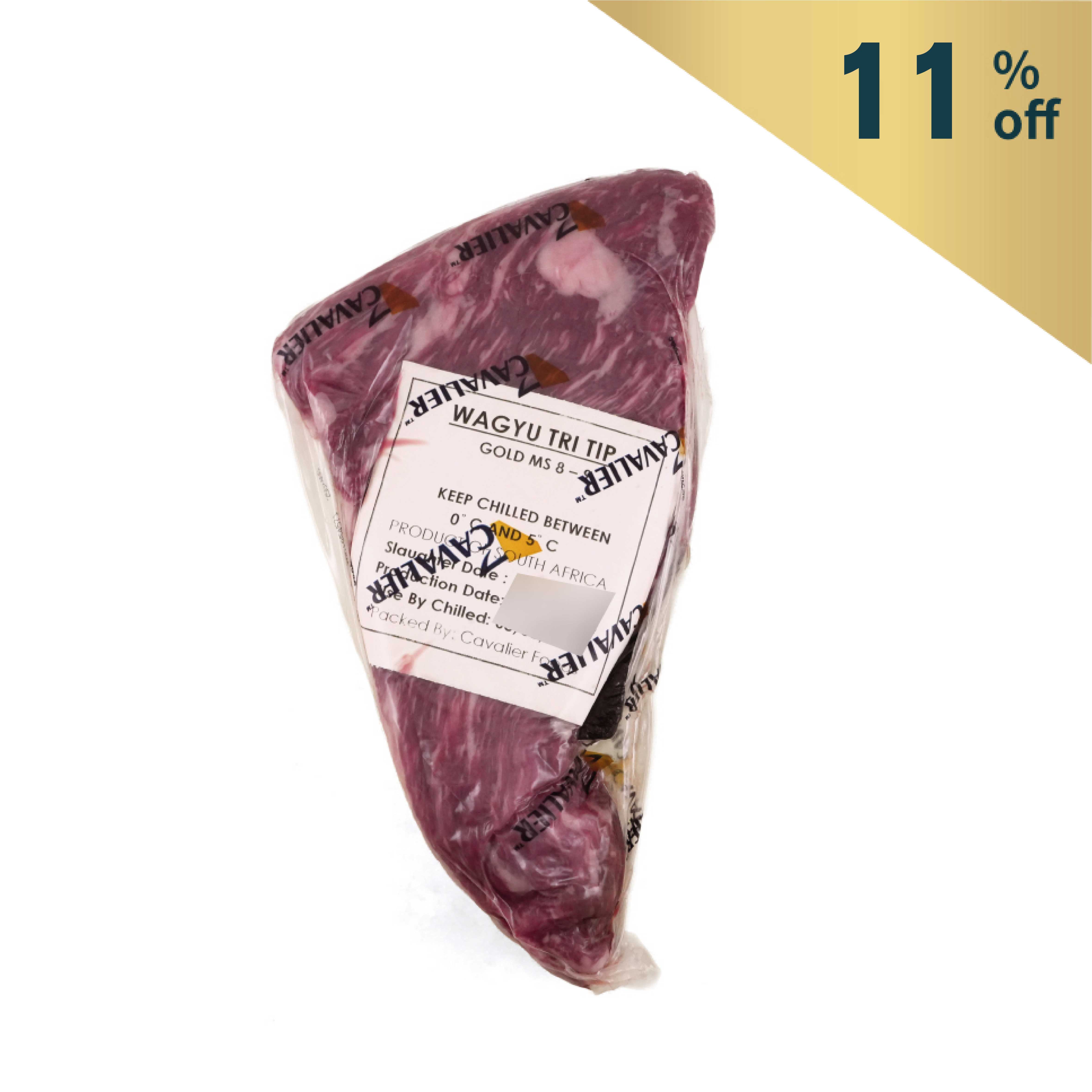 Frozen South Africa Cavalier 400 days Grain Fed MS8/9 Wagyu Tri Tip