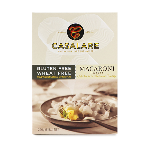 Casalare GF Macaroni Twists 250g - Aus*
