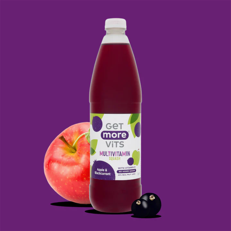 英國Get More Vits 綜合維他命濃縮飲料(蘋果&黑加侖子味), 1升