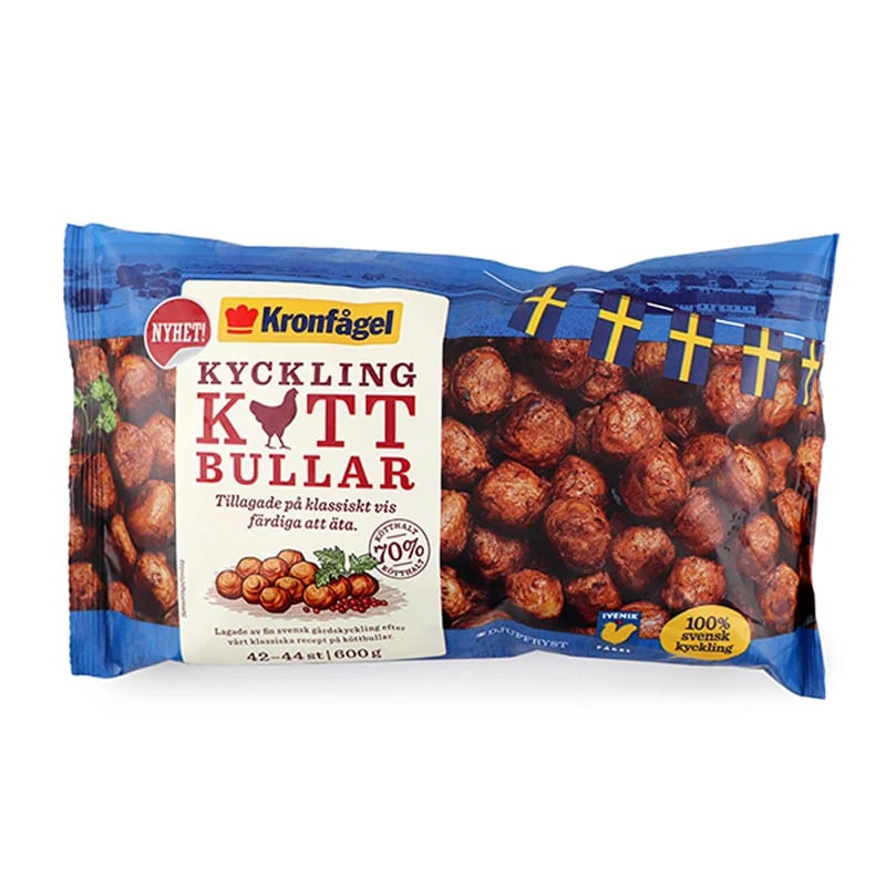 Frozen Krongagel Chicken Meatballs 600g - Sweden*