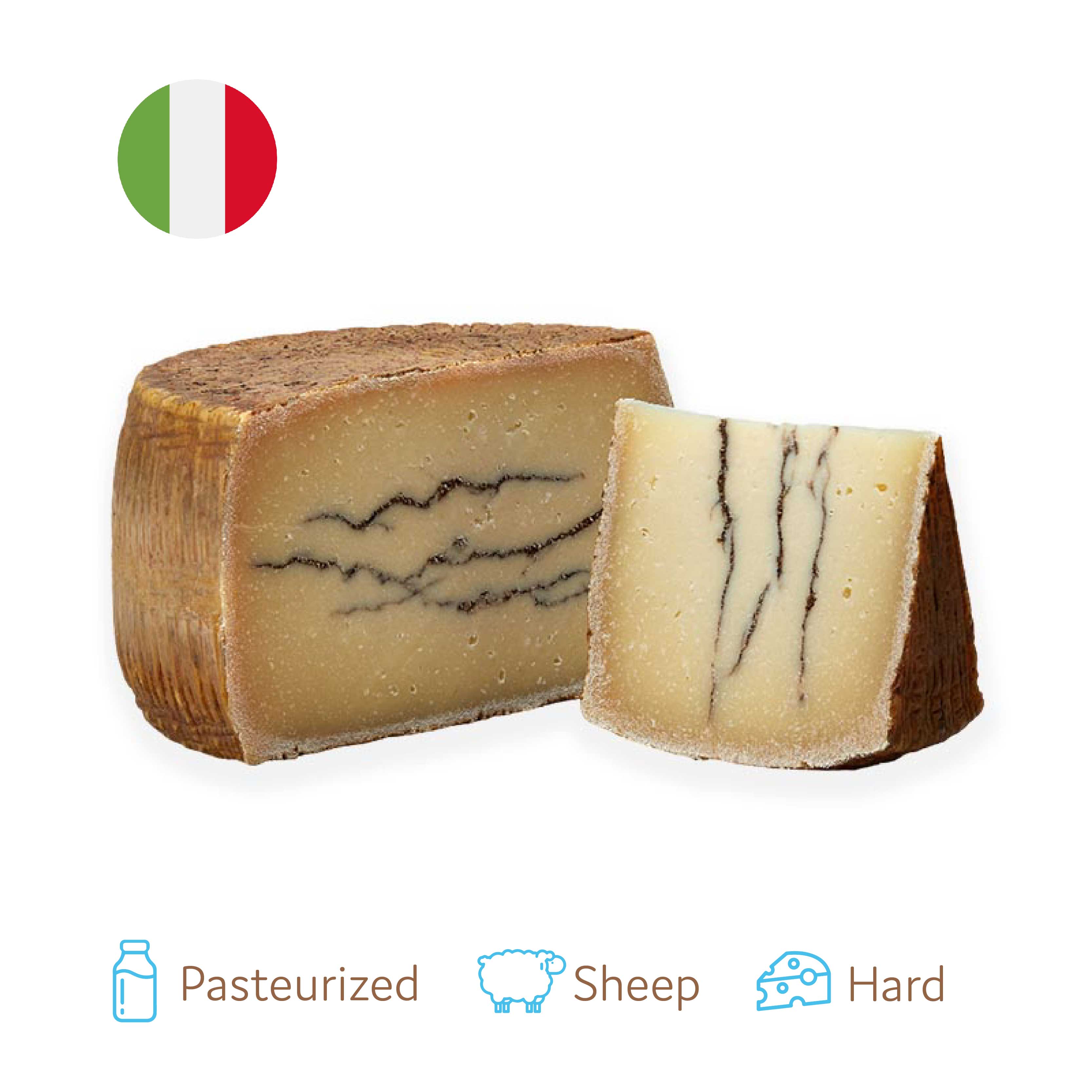 Italy Mons Pecorino Sardo with Black Truffles
