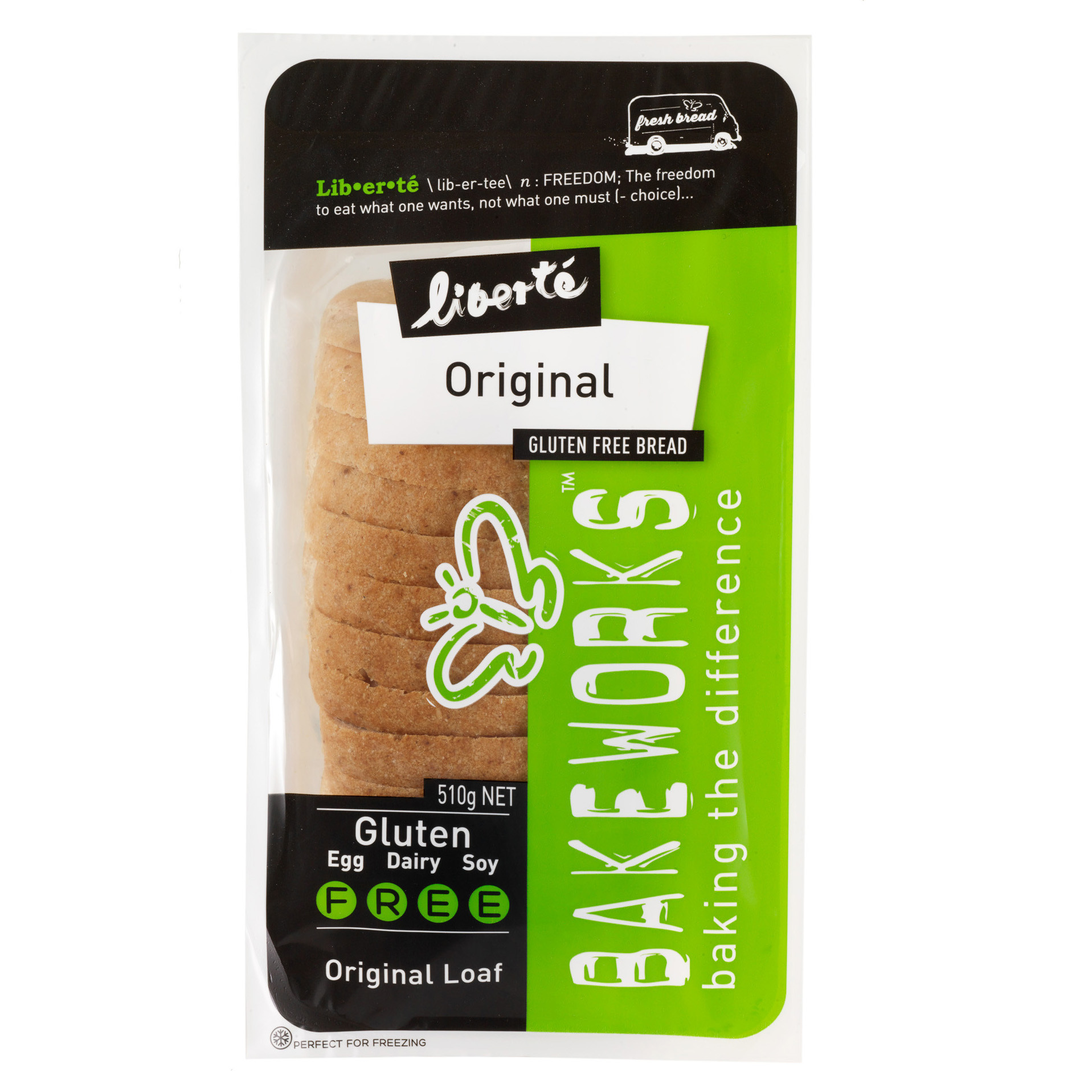 Frozen NZ Liberte GF Original Loaf 510g*