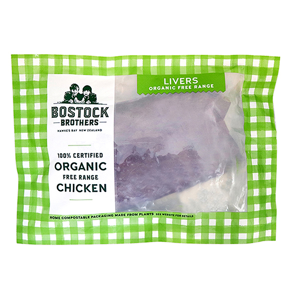 Frozen Bostock Brothers Organic Chicken liver 400g - NZ*