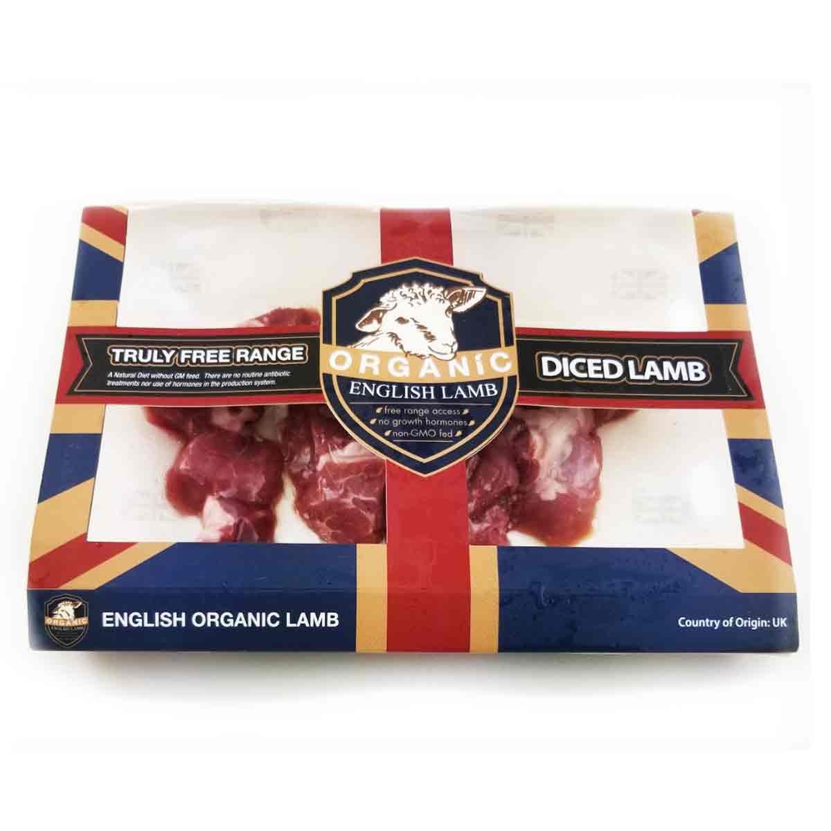 Frozen British Organic English Lamb Diced 200g*